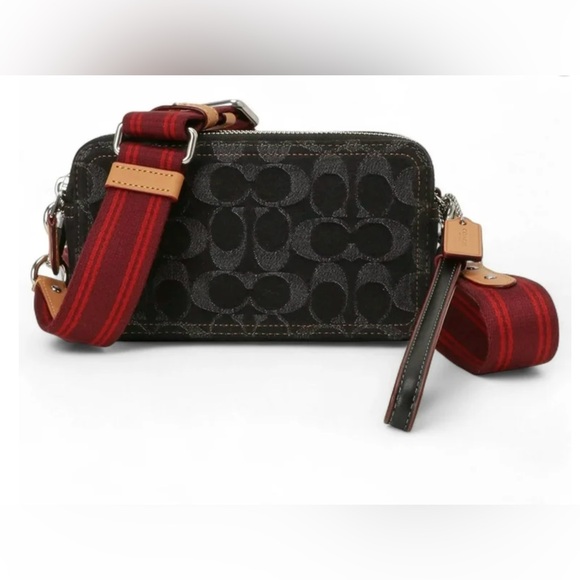 Coach Kira Convertible Denim Crossbody Wristlet HTF - Picture 8 of 16